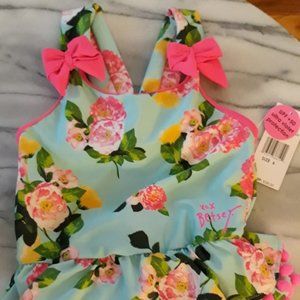 Betsey Johnson Floral Pom Pom One Piece Swimsuit 6
